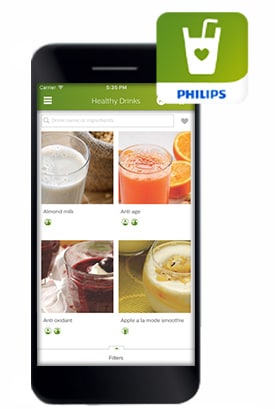 aplikacija za zdrave napitke