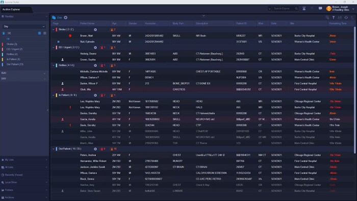 Demonstration of Philips Radiology Workflow Orchestrator for diagnostic image reading