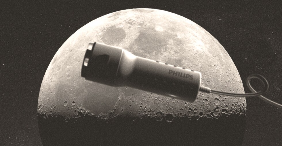 Philipsov brivnik Moonshaver, ki je morda spremljal astronavta Neila Armstronga na Luno