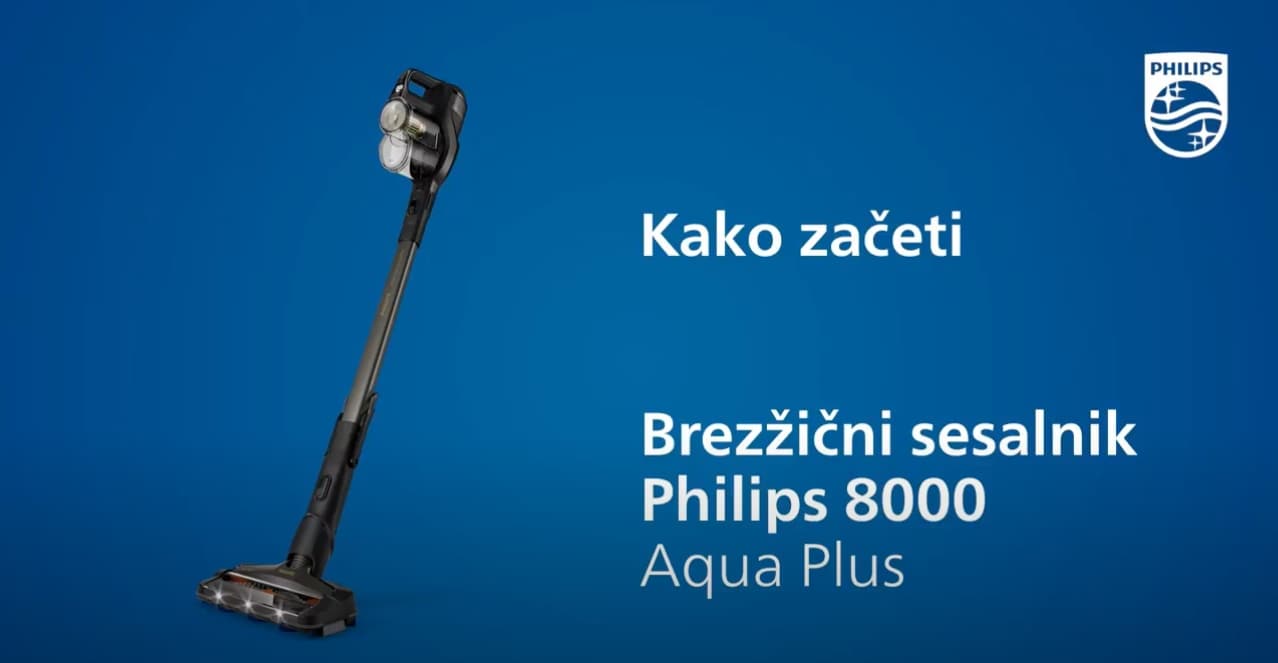 Kako začeti uporabljati vaš sesalnik Philips 8000 Aqua Plus?