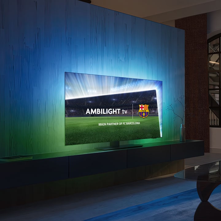 Tekme kluba FC Barcelona na televizorju Ambilight
