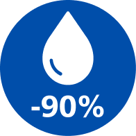 Ikona za 90 % manj maščob